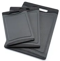 Original Reversible Plastic Cutting Board For Kitchen (3 Piece Set) Plastic Cutting Board Easy Grip Handle For Kitchen Non Slip
Original Reversible Plastic Cutting Board For Kitchen (3 Piece Set) Plastic Cutting Board Easy Grip Handle For Kitchen Non Slip