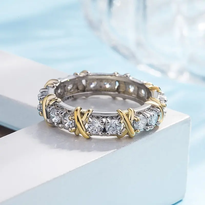 Cross-border New Luxury Shiny Zircon Cross Ring Women's Fashion Simple Ring Jewelry Wholesale
Cross-border New Luxury Shiny Zircon Cross Ring Women's Fashion Simple Ring Jewelry Wholesale