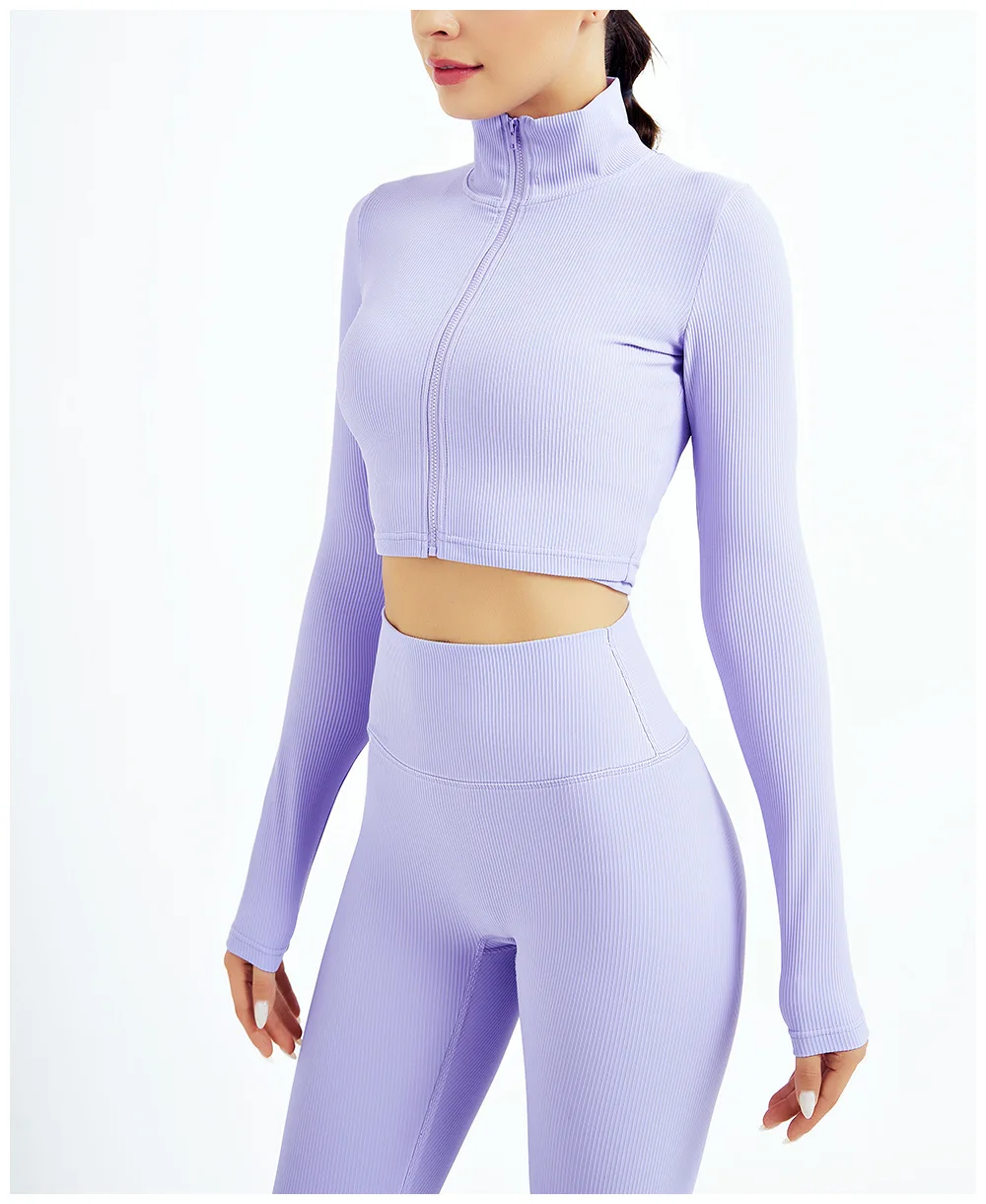 Zechuang long sleeve running exercise yoga clothes two-piece suit Top zipper coat tight trousers workout clothes
Zechuang long sleeve running exercise yoga clothes two-piece suit Top zipper coat tight trousers workout clothes