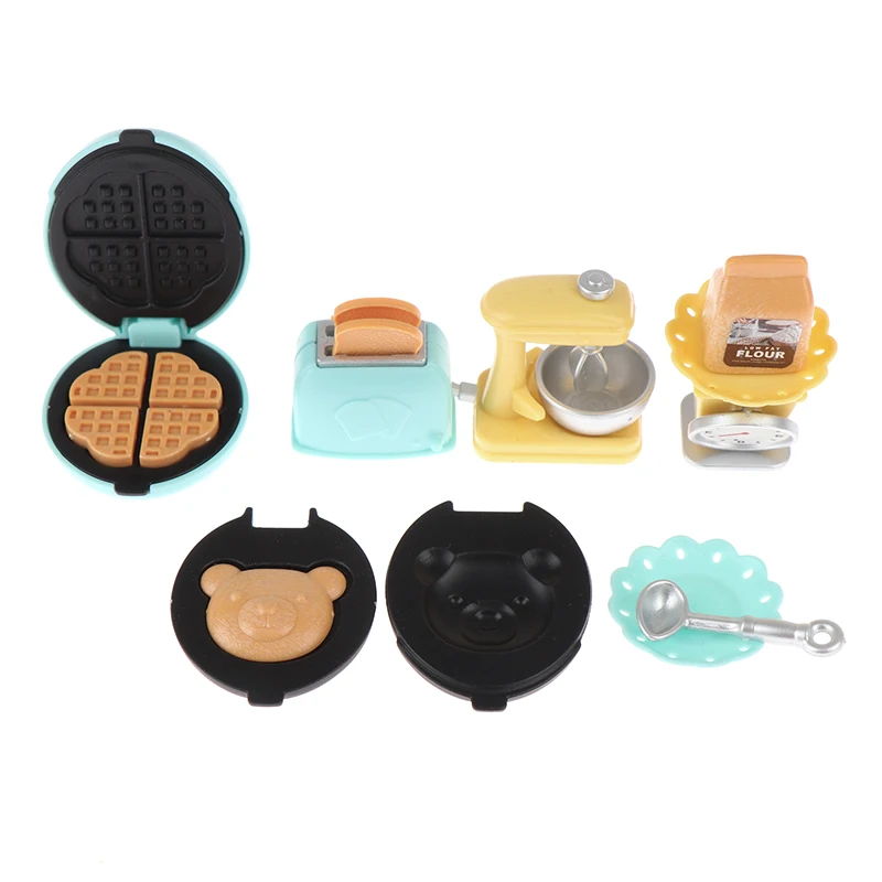 Mini Dollhouse Bread Machine Toaster Whisk Weigh Plate Food Kitchen Set Miniature Safety Sets Educational Classic Toy For Kids
Mini Dollhouse Bread Machine Toaster Whisk Weigh Plate Food Kitchen Set Miniature Safety Sets Educational Classic Toy For Kids