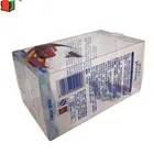Custom logo clear PVC/PET plastic packaging folding box package boxes