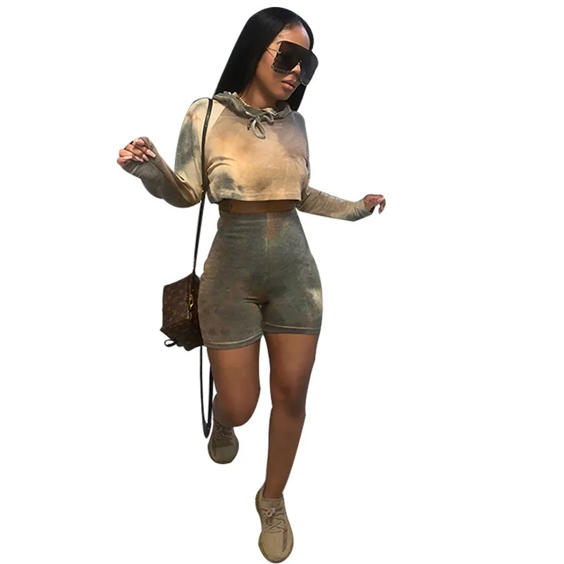 Casual Two Piece Set Spring Hoodie t Shirt And Shorts Outfits Tie Dye Two Piece Short Set, Green / blue
Casual Two Piece Set Spring Hoodie t Shirt And Shorts Outfits Tie Dye Two Piece Short Set, Green / blue