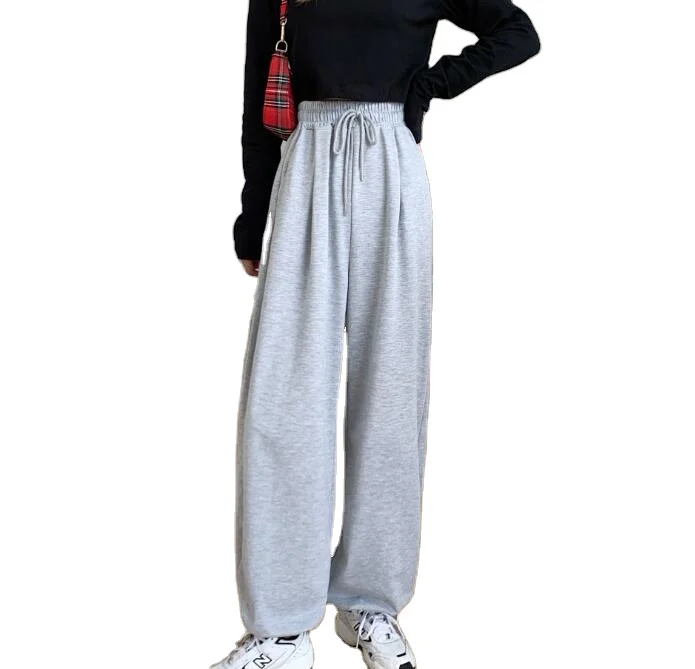 Spring 2021 new slim and versatile straight wide-leg ladies jogging pants, Customized color
Spring 2021 new slim and versatile straight wide-leg ladies jogging pants, Customized color