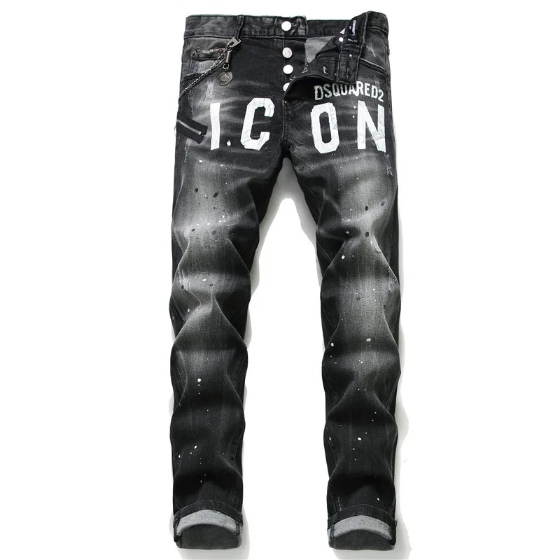 Plus Size Blue Ripped Jeans Boyfriend Hip Hop Colorful Smile Printing Denim Straight Pants Trousers Men Jeans, Customized color
Plus Size Blue Ripped Jeans Boyfriend Hip Hop Colorful Smile Printing Denim Straight Pants Trousers Men Jeans, Customized color
