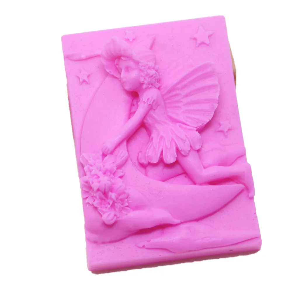 Moon Fairy angel flower 3D resin clay silicone molds DIY handmade soap mold silica gel mould Newest Design
Moon Fairy angel flower 3D resin clay silicone molds DIY handmade soap mold silica gel mould Newest Design
