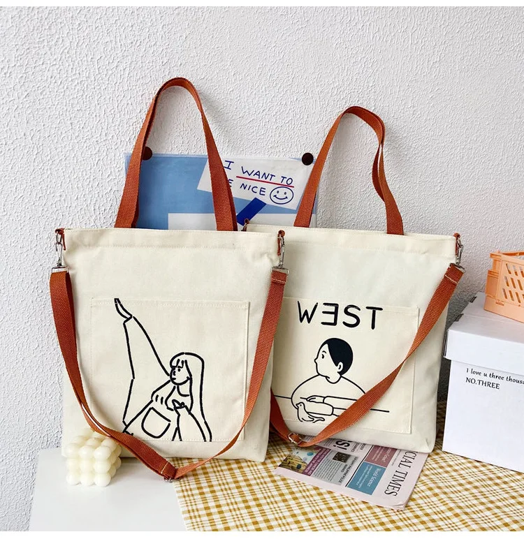 Customized Book Bag Women Library Tote Bag Canvas Large Capacity Shoulder Bag Handbag Support Crossbody
Customized Book Bag Women Library Tote Bag Canvas Large Capacity Shoulder Bag Handbag Support Crossbody