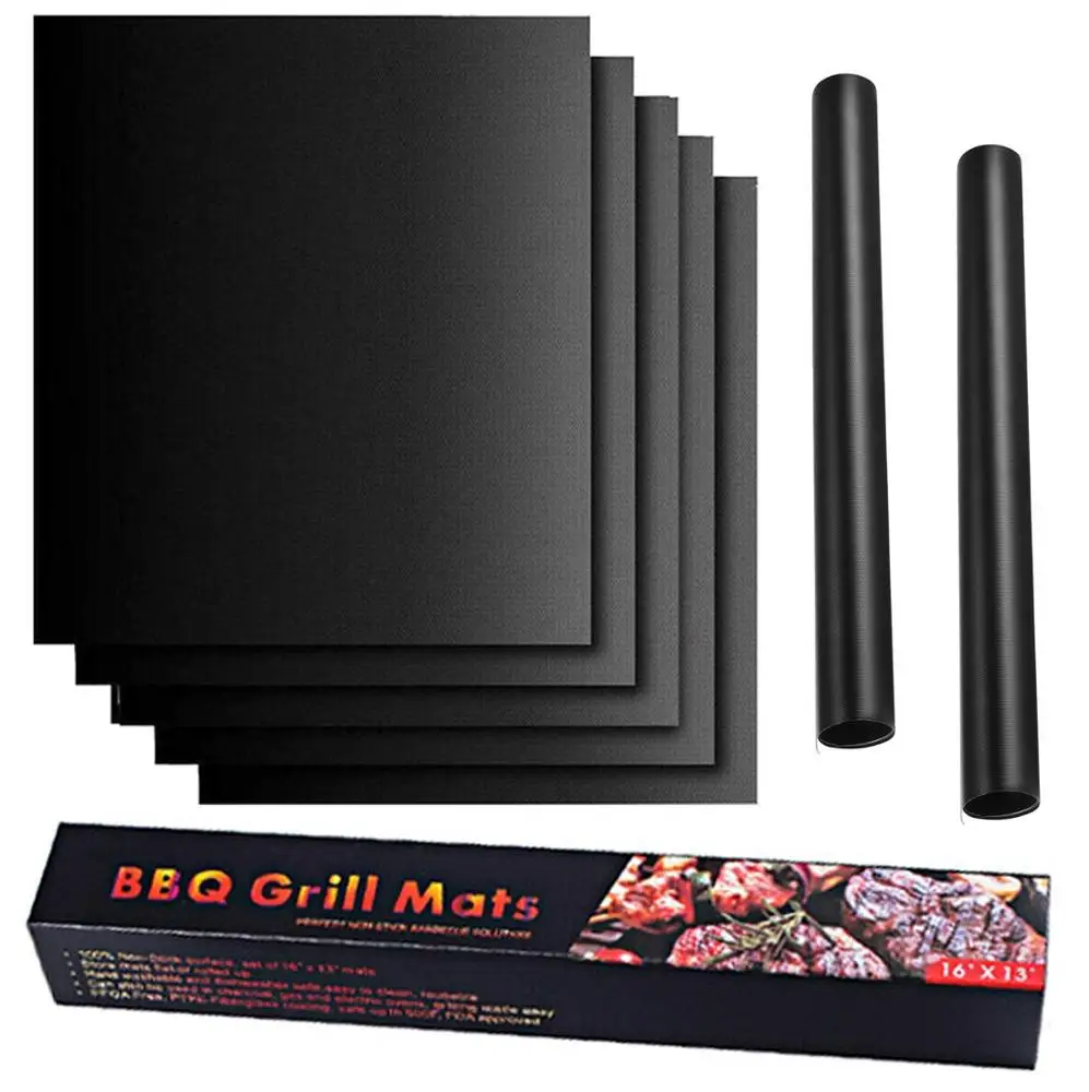 Microwave Safe 0.30mm Thick Black Fireproof Grill Mat BBQ Liner Silicone BBQ Mat, Black, copper color
Microwave Safe 0.30mm Thick Black Fireproof Grill Mat BBQ Liner Silicone BBQ Mat, Black, copper color