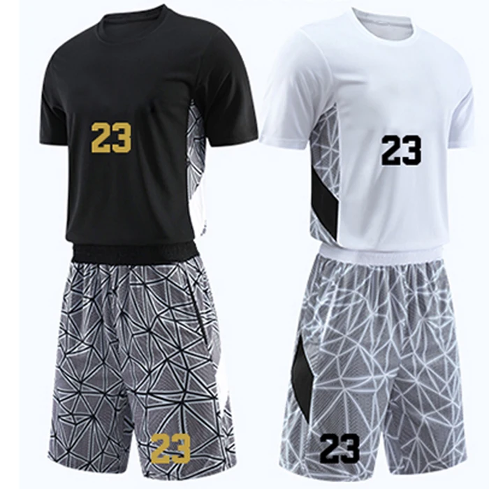 2020 Bulk Men Blank Short Sleeves Basketball Set For Sale Basketball Jersey Sublimation Black And White
2020 Bulk Men Blank Short Sleeves Basketball Set For Sale Basketball Jersey Sublimation Black And White