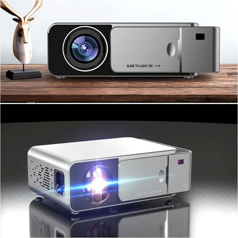 T6 LED native 720p Video Projector HD Portable Support 4K Full HD 1080p multimedia basic, Red/grey
T6 LED native 720p Video Projector HD Portable Support 4K Full HD 1080p multimedia basic, Red/grey