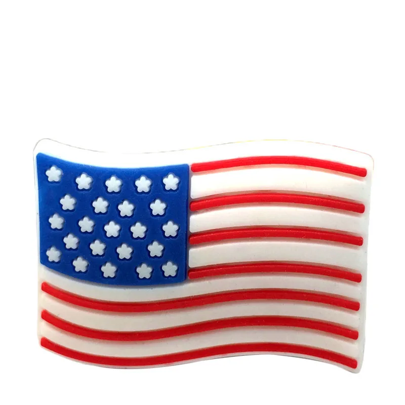 300pcs+ custom high quality American flag shoe charms with tag PVC shoes charme action figure bebes accesorios for shoes
300pcs+ custom high quality American flag shoe charms with tag PVC shoes charme action figure bebes accesorios for shoes