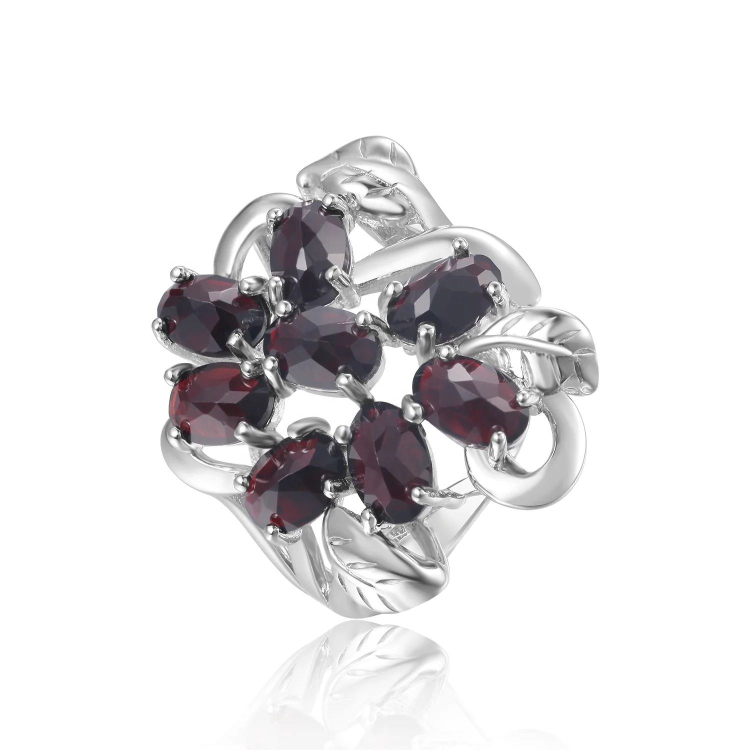 OEM ODM New Design Vintage Rings Flower Shape Cluster Natural Black Garnet Gemstone 925 Silver Ring for Women Jewelry
OEM ODM New Design Vintage Rings Flower Shape Cluster Natural Black Garnet Gemstone 925 Silver Ring for Women Jewelry