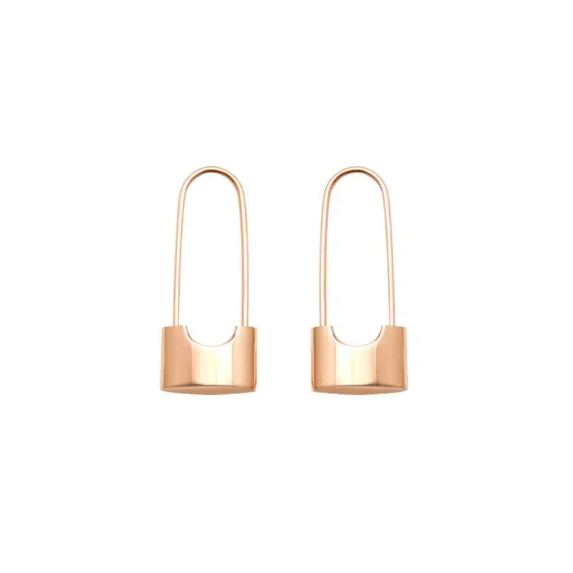 Stainless Steel Safety Pin Earrings Geometric Long Hoop Earrings Women Gold Plated Lock Earrings
Stainless Steel Safety Pin Earrings Geometric Long Hoop Earrings Women Gold Plated Lock Earrings
