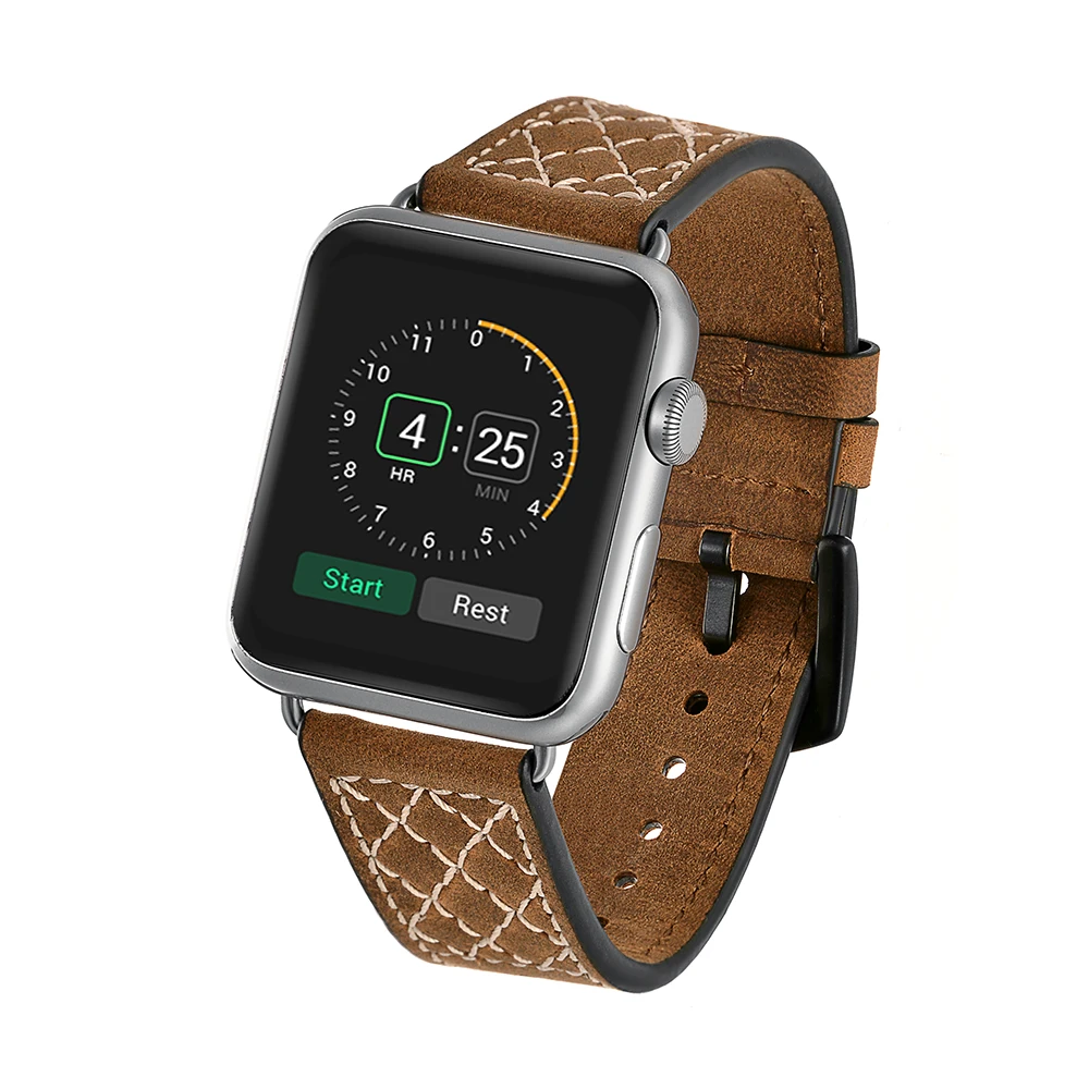 High Quality Luxury Adjustable Real Leather Grid Watch Band Strap For Apple iwatch 5/4/3/2/1 Mesh Leather Watch Strap, Multi colors
High Quality Luxury Adjustable Real Leather Grid Watch Band Strap For Apple iwatch 5/4/3/2/1 Mesh Leather Watch Strap, Multi colors