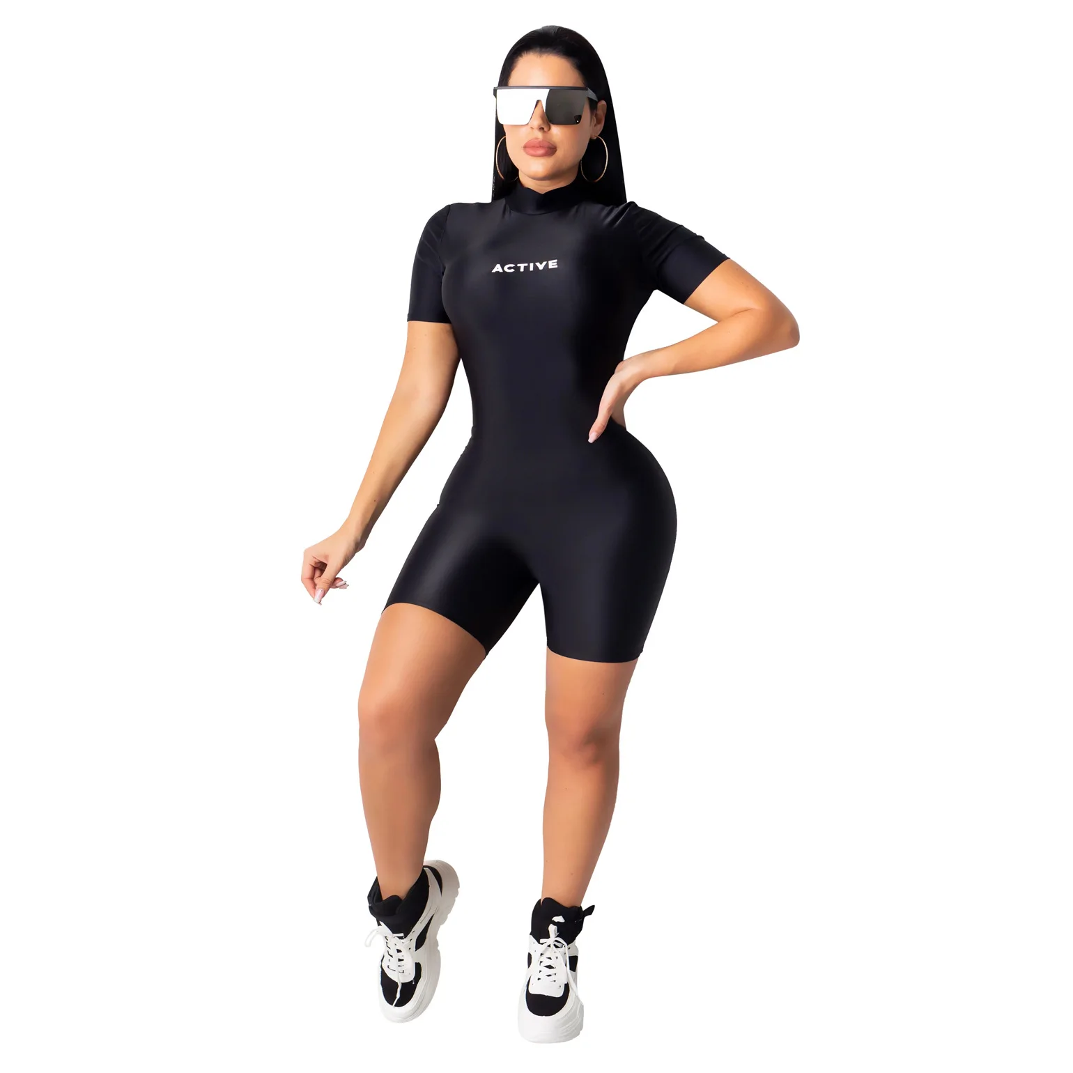 Summer new design digital letter printed solid color women sexy short jumpsuits, Red,black,blue
Summer new design digital letter printed solid color women sexy short jumpsuits, Red,black,blue