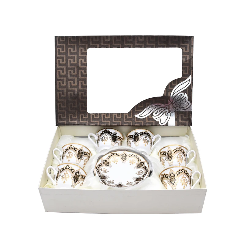 Light Luxury Coffee Set Cup 6 Piece Ceramic Coffee Cup Saucer Set Concentrated Small Mini Tea Cup Sets Saucer
Light Luxury Coffee Set Cup 6 Piece Ceramic Coffee Cup Saucer Set Concentrated Small Mini Tea Cup Sets Saucer