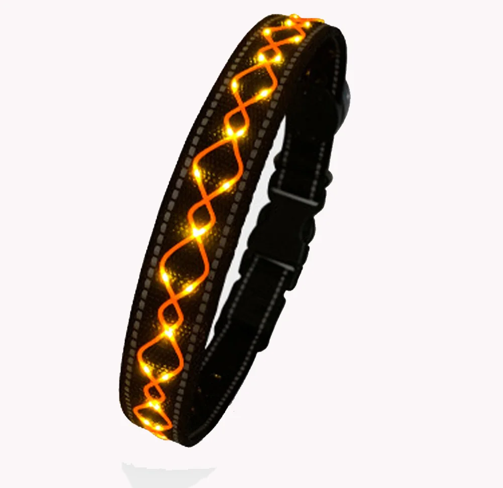 Safety LED Dog Collar USB Rechargeable glowing in the night, 7 colors for select
Safety LED Dog Collar USB Rechargeable glowing in the night, 7 colors for select