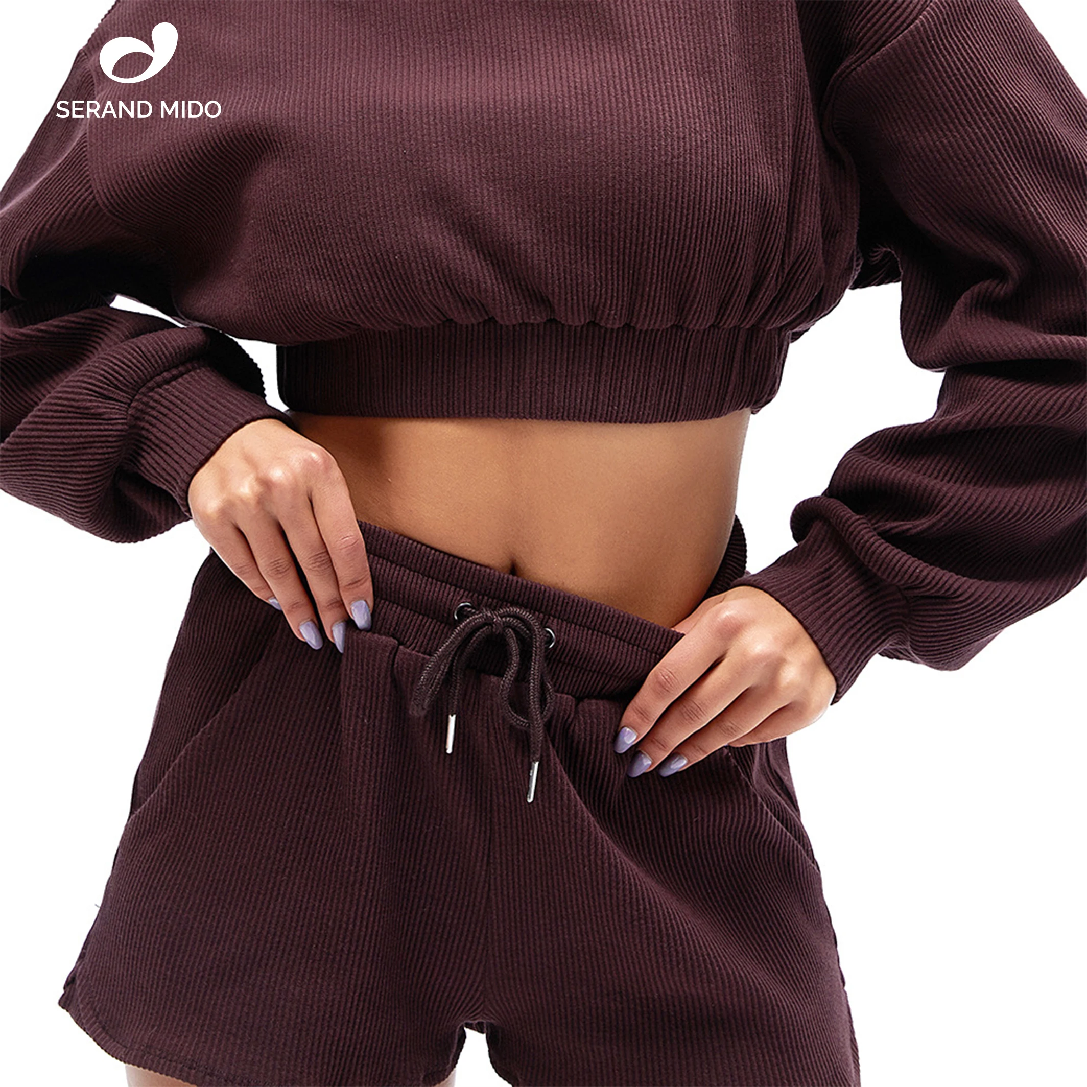 Workout Sets For Women Fashionable Running Plain Long Sleeve Crop Top Yoga Shorts Set Sport Suits
Workout Sets For Women Fashionable Running Plain Long Sleeve Crop Top Yoga Shorts Set Sport Suits
