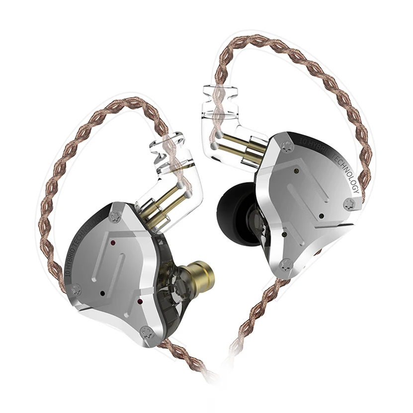 

KZ ZS10 Pro 10 Units Hybrid 4BA+1DD HIFI Bass Earbuds Headphones Sport Noise Cancelling Dynamic Balanced Armature Earbuds