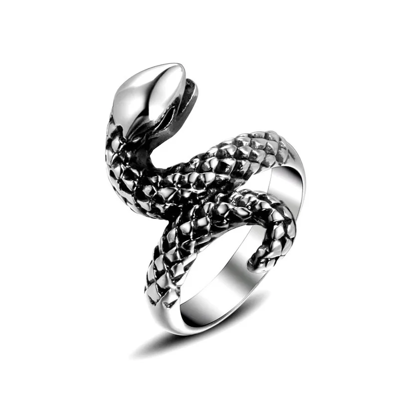 Stainless cast punk shaped snake trendy male and female animal Stainless steel ring one piece dropshipping
Stainless cast punk shaped snake trendy male and female animal Stainless steel ring one piece dropshipping