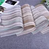 Striped Placemats PVC Heat-Resistant Table Mats For Home Restaurant Wholesale 12x18 inch