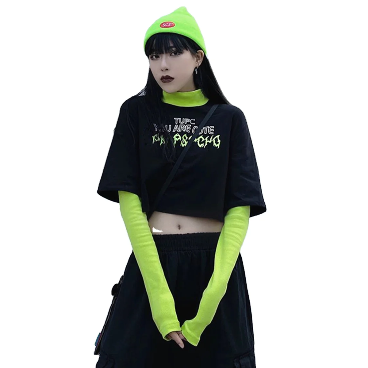Turtleneck Long Sleeve Print T-Shirts Women's Clothing Hipster Ins Two Pieces Loose Crop Tops Female Korean Harajuku Tees
Turtleneck Long Sleeve Print T-Shirts Women's Clothing Hipster Ins Two Pieces Loose Crop Tops Female Korean Harajuku Tees