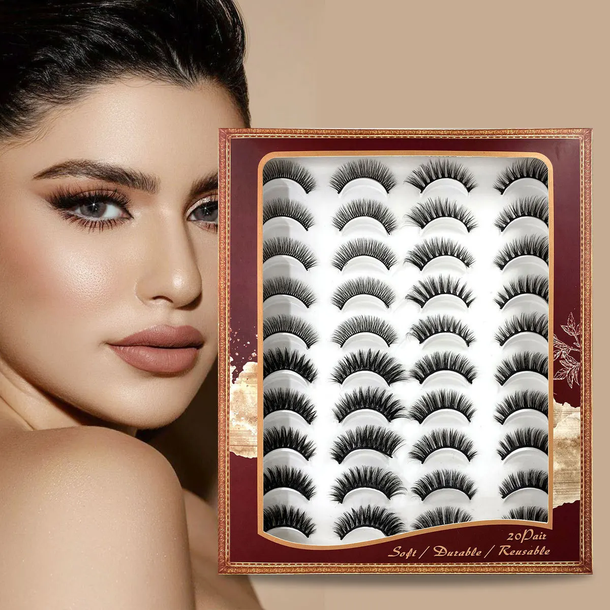 FE017 20 Pairs Mink Eyelash Vendor bulk lashes eyelashes Wholesale Full Strip 3D mink eyelashes 4 style, Natural black
FE017 20 Pairs Mink Eyelash Vendor bulk lashes eyelashes Wholesale Full Strip 3D mink eyelashes 4 style, Natural black