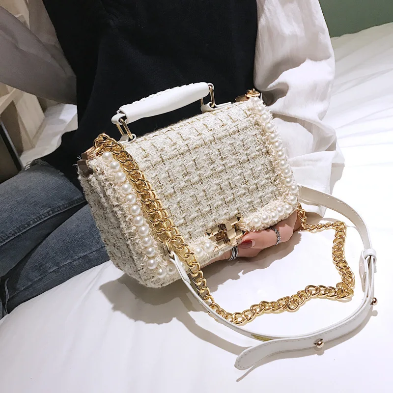 Winter New Fashion Luxury Ladies Crossbody Bags Tweed Designer Purses Handbags Famous Brands Chain Shoulder Bags
Winter New Fashion Luxury Ladies Crossbody Bags Tweed Designer Purses Handbags Famous Brands Chain Shoulder Bags