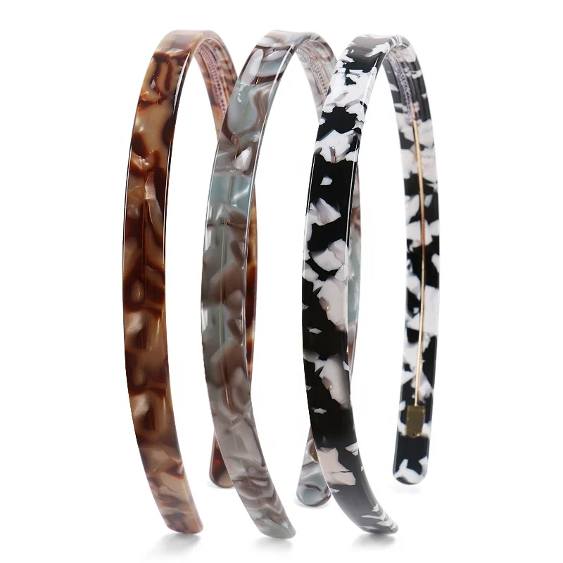 Cellulose Acetate Headband Thin Skinny Headband with Teeth Non-Slip Hair Loop for Women Girl
Cellulose Acetate Headband Thin Skinny Headband with Teeth Non-Slip Hair Loop for Women Girl