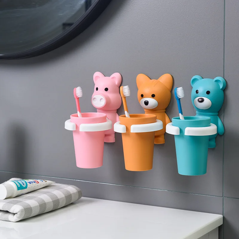 Bathroom Wall Mounted Cute Cartoon Suction Toothbrush Cup Holder for children, Pink/yellow/blue
Bathroom Wall Mounted Cute Cartoon Suction Toothbrush Cup Holder for children, Pink/yellow/blue