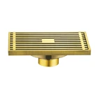Bathroom shower flat rectangular linear floor sink drain