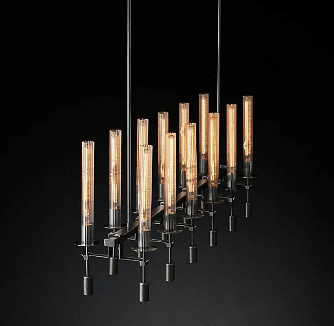 Luxury Vintage Hotel Decoration Crystal Ceiling Hanging Lamp Modern Pendant Lighting Fontanelle Linear Chandelier 54" CZ2823L/12, Bronze
Luxury Vintage Hotel Decoration Crystal Ceiling Hanging Lamp Modern Pendant Lighting Fontanelle Linear Chandelier 54" CZ2823L/12, Bronze