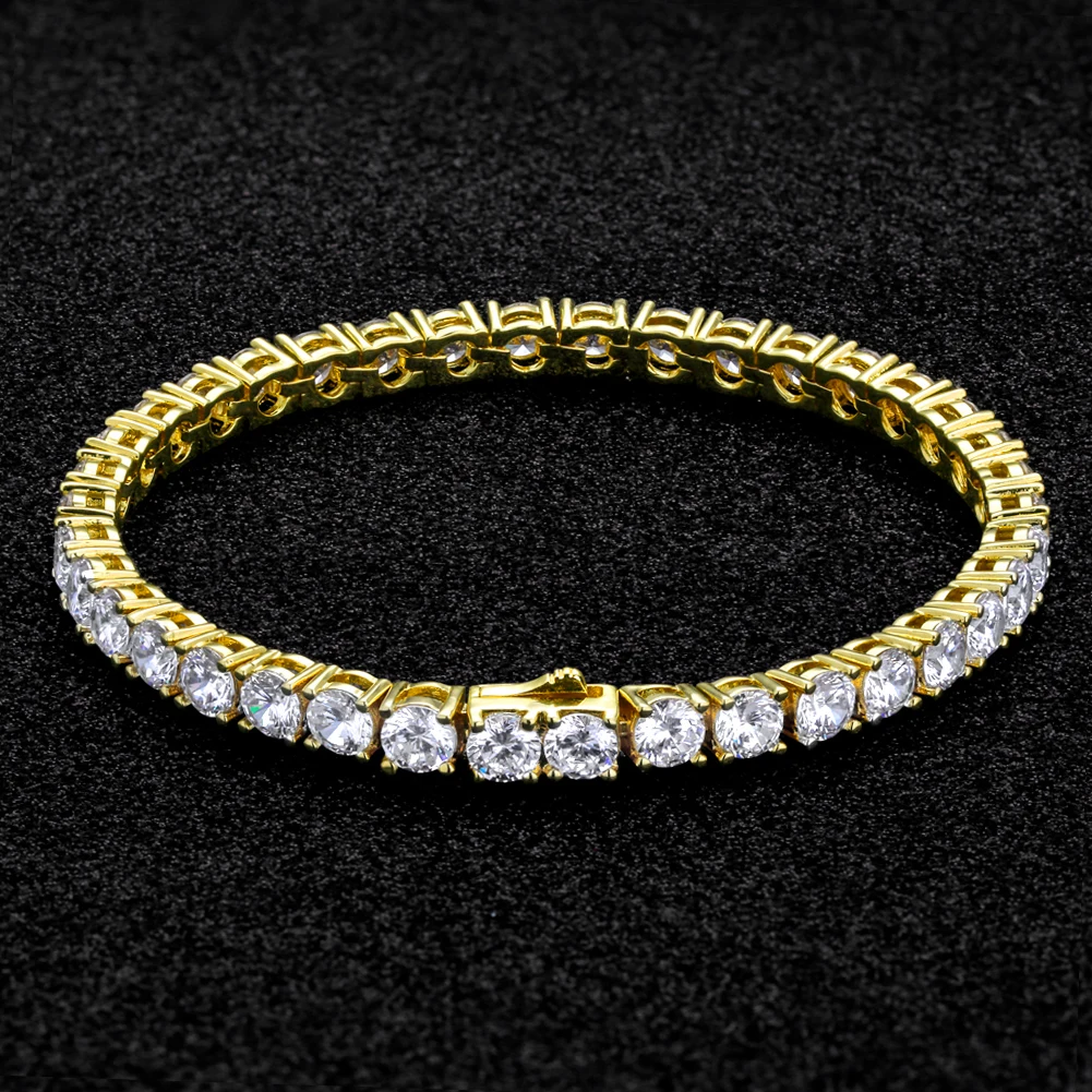 KRKC Luxury Gold Jewelry 5mm 14k 18k White Gold CZ Tennis Chain Bracelet Iced Out 5A Cubic Zircon Diamond Tennis Bracelet
KRKC Luxury Gold Jewelry 5mm 14k 18k White Gold CZ Tennis Chain Bracelet Iced Out 5A Cubic Zircon Diamond Tennis Bracelet