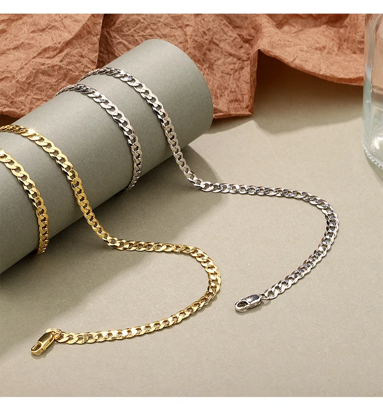 VIANRLA 925 sterling silver cuban link chain jewelry necklace thick gold chain jewelry for men and women
VIANRLA 925 sterling silver cuban link chain jewelry necklace thick gold chain jewelry for men and women