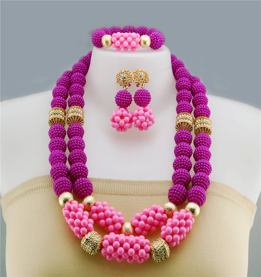 Big beads popular fashion jewelry sets necklace earrings hand strings sets for party
Big beads popular fashion jewelry sets necklace earrings hand strings sets for party