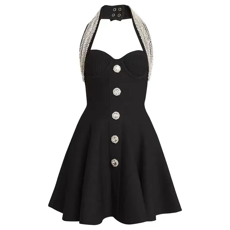 Bettergirl 2023 Autumn Fashion Texture Fashion Foreign Style Waist Figure Hanging Neck Diamond Inset Dress Black Dress
Bettergirl 2023 Autumn Fashion Texture Fashion Foreign Style Waist Figure Hanging Neck Diamond Inset Dress Black Dress