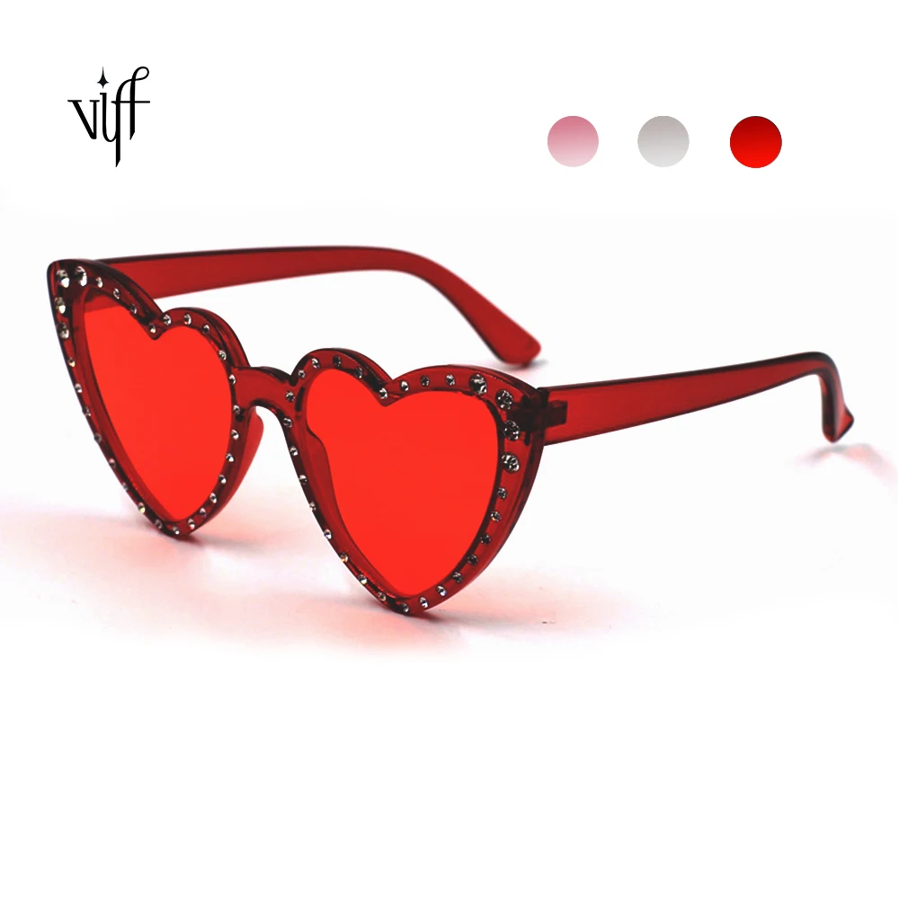 VIFF HP19162 Love Heart Sunglasses wholesale handmade bling diamond cat eye sun glasses custom small frame party sunglasses
VIFF HP19162 Love Heart Sunglasses wholesale handmade bling diamond cat eye sun glasses custom small frame party sunglasses