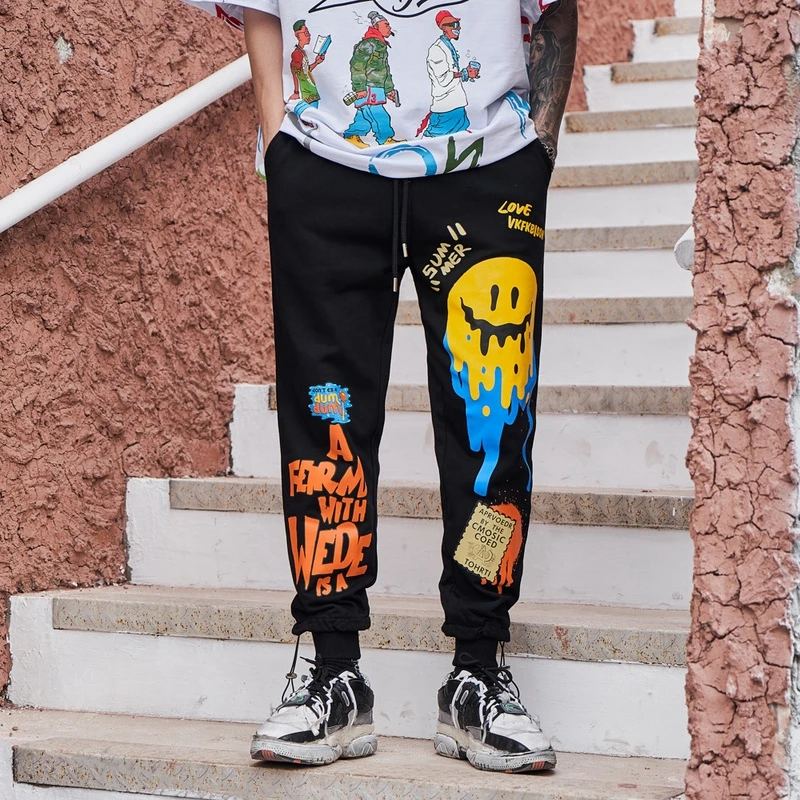 Good Quality Fashion Letter And Smile Pattern Printed Men Street Style Pants 2020 New Style Pants Mens Street Wear Pants
Good Quality Fashion Letter And Smile Pattern Printed Men Street Style Pants 2020 New Style Pants Mens Street Wear Pants
