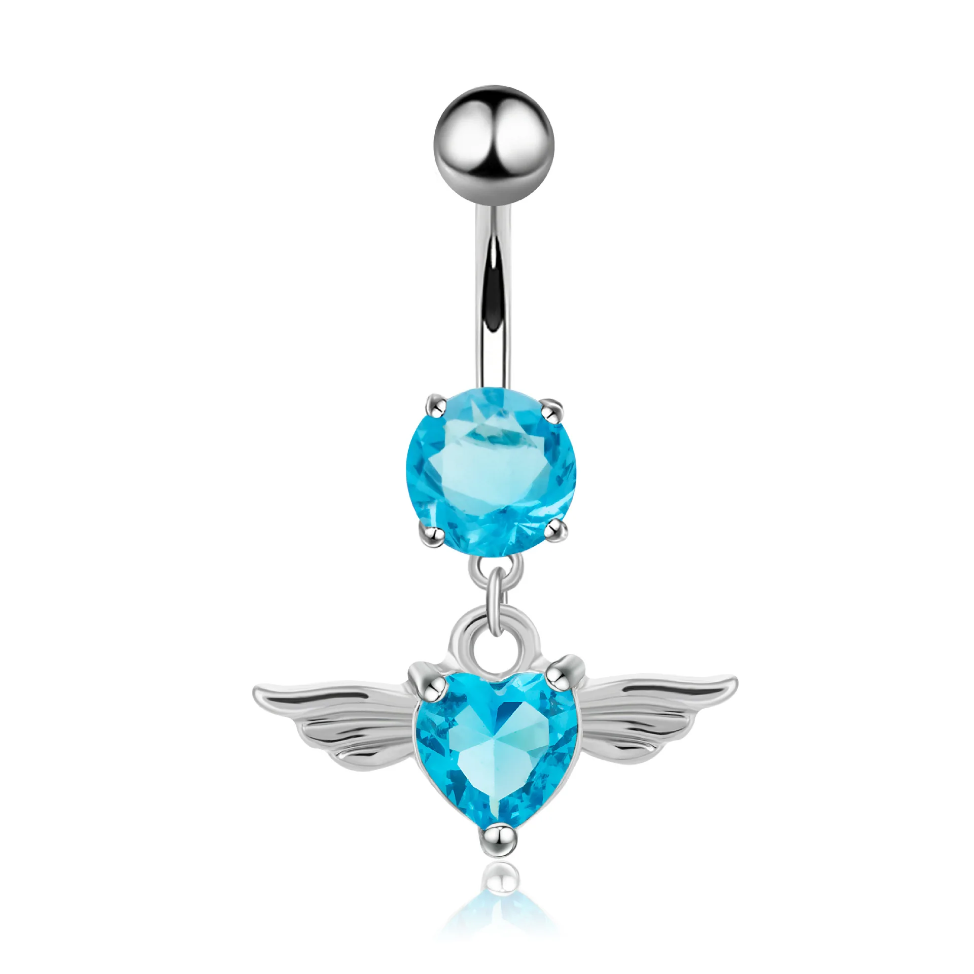 wholesale Stainless steel piercing jewelry diamond navel ring Luxury crystal Angel wings belly button ring for woman
wholesale Stainless steel piercing jewelry diamond navel ring Luxury crystal Angel wings belly button ring for woman