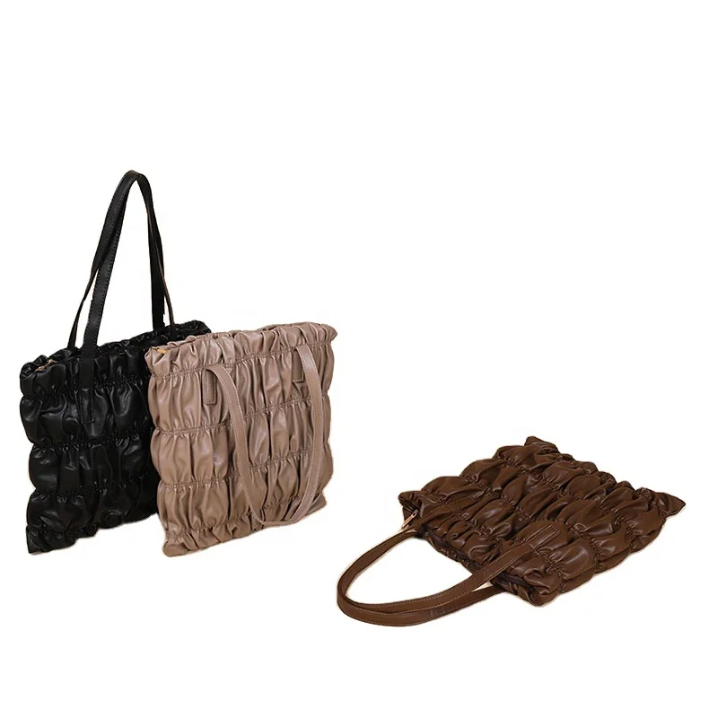 Amazon Hot Elegant Ladies Vintage Leather Pleated Shoulder Bag Customized Tote Bags
Amazon Hot Elegant Ladies Vintage Leather Pleated Shoulder Bag Customized Tote Bags