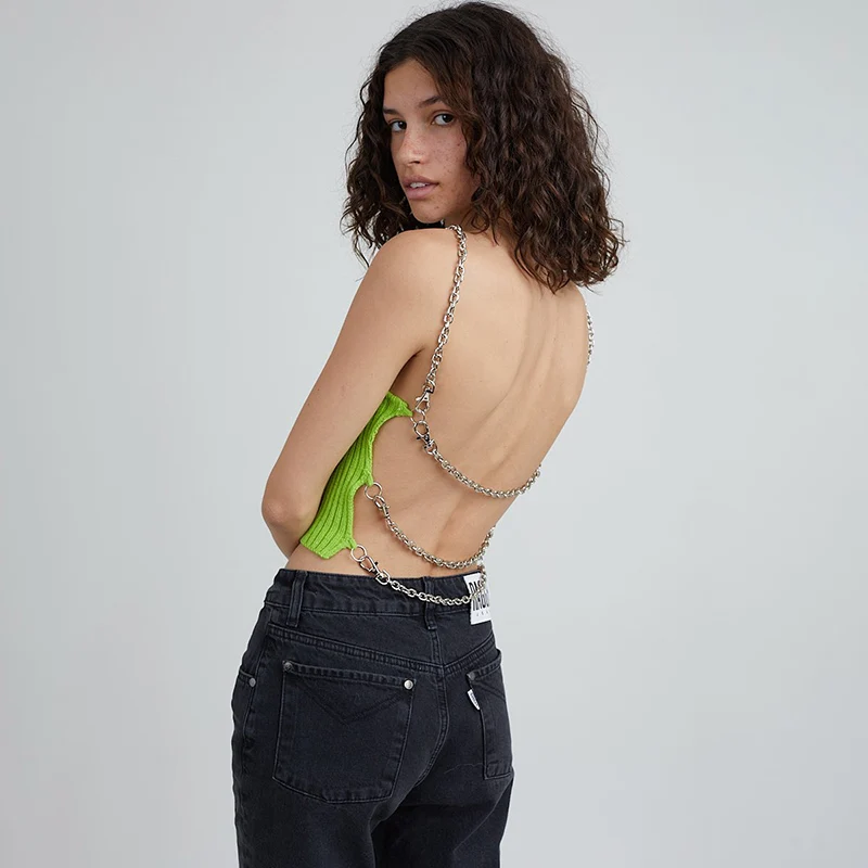 KKbeier W20B10595 Halter Knit Sweater Vest Sexy Clubwear Adjustable Lace Up Crop Top Elegant Backless Crop Top Women Tank Top
KKbeier W20B10595 Halter Knit Sweater Vest Sexy Clubwear Adjustable Lace Up Crop Top Elegant Backless Crop Top Women Tank Top