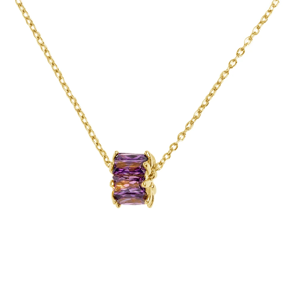 wholesale gold jewelry necklace for women 925 sterling silver 18k gold plated mauve zircons pendant necklace
wholesale gold jewelry necklace for women 925 sterling silver 18k gold plated mauve zircons pendant necklace