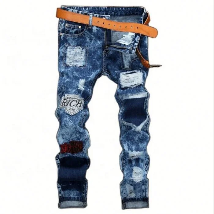 Voogue Men's Distressed Hollow Out Pants Oiled Old School Washed Denim Skinny Jeans Slim Trousers Size 28-42
Voogue Men's Distressed Hollow Out Pants Oiled Old School Washed Denim Skinny Jeans Slim Trousers Size 28-42