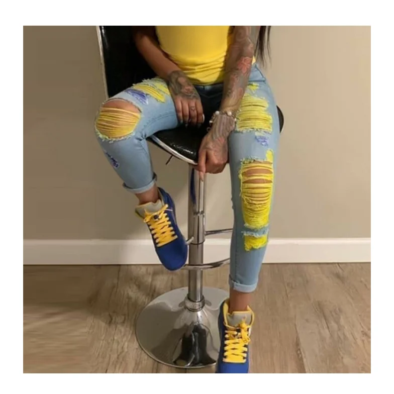 Clearance Sale Spring Water Wash Plus Size Stretchy High Waist Skinny Ripped Jeans For Women, As pictures
Clearance Sale Spring Water Wash Plus Size Stretchy High Waist Skinny Ripped Jeans For Women, As pictures