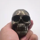 Wholesale Semi-precious Stone Engraving Carving Hand Carved Crystal Skulls Statue Ornament For Sale