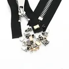 Deepeel ZA120 3 5 8#Zipper Repair Accessories Top Bottom Stopper For Closed End Zip U Metal Zipper Stopper