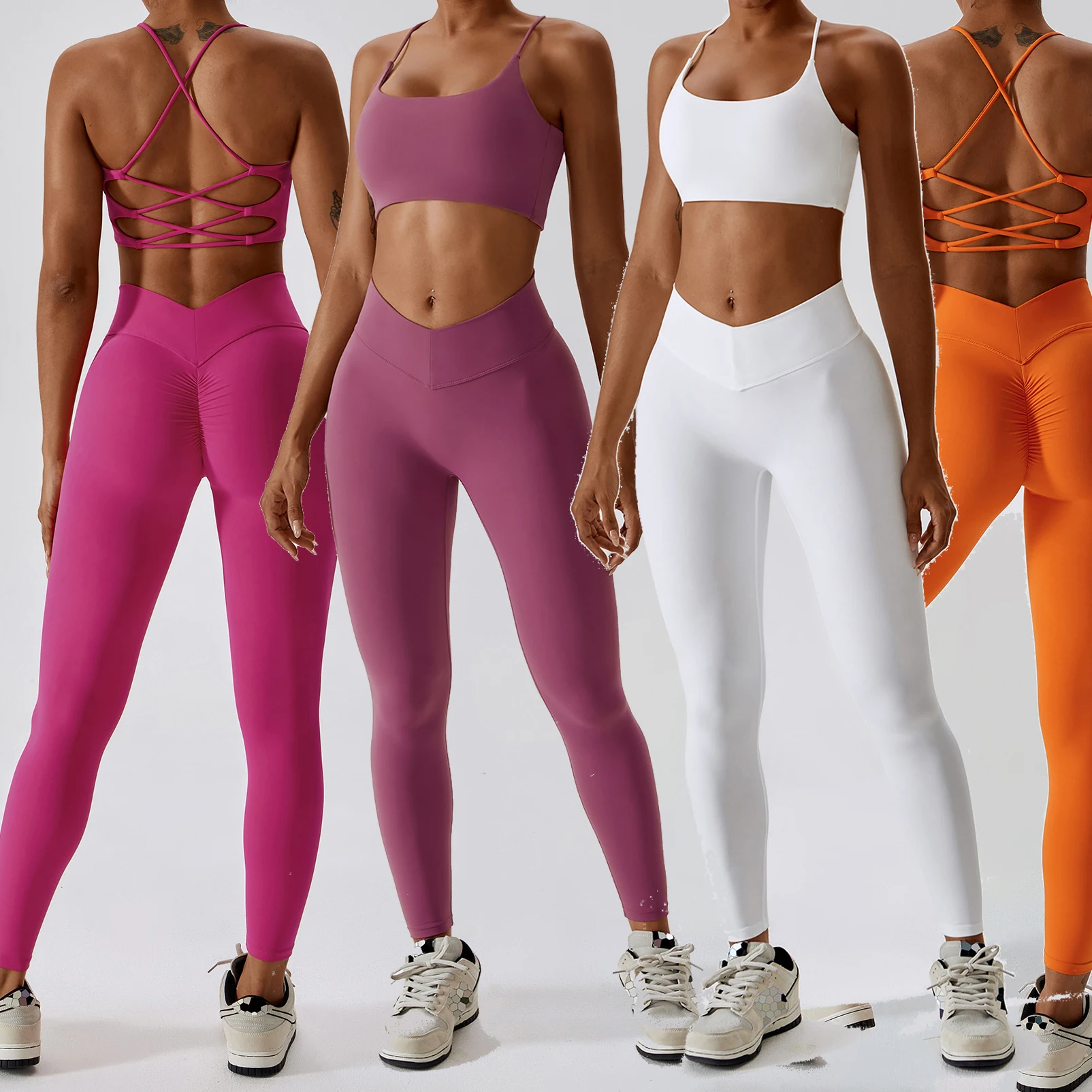 YIYI Summer Beauty Cross Back Bra Gym Sets Fitness Scrunch Waist Leggings Sets For Women Quick Dry 2 Piece Workout Set Women
YIYI Summer Beauty Cross Back Bra Gym Sets Fitness Scrunch Waist Leggings Sets For Women Quick Dry 2 Piece Workout Set Women