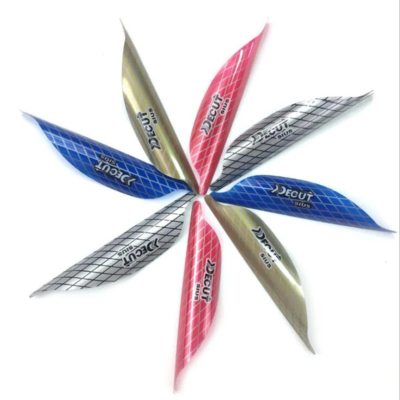 50pcs Archery Spin Palette 2 inch Feather With Adhesive Ribbon Rotation Fletching DIY Arrows
50pcs Archery Spin Palette 2 inch Feather With Adhesive Ribbon Rotation Fletching DIY Arrows