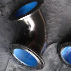 11.25/22.5/45/90 degree ductile iron elbow bend fitting for water pipe