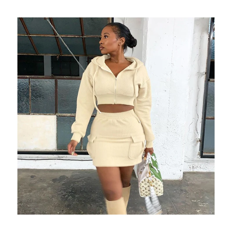 New Trendy Ladies Hoodies Two Piece Skirt Set Dress Autumn And Winter Women Clothing
New Trendy Ladies Hoodies Two Piece Skirt Set Dress Autumn And Winter Women Clothing