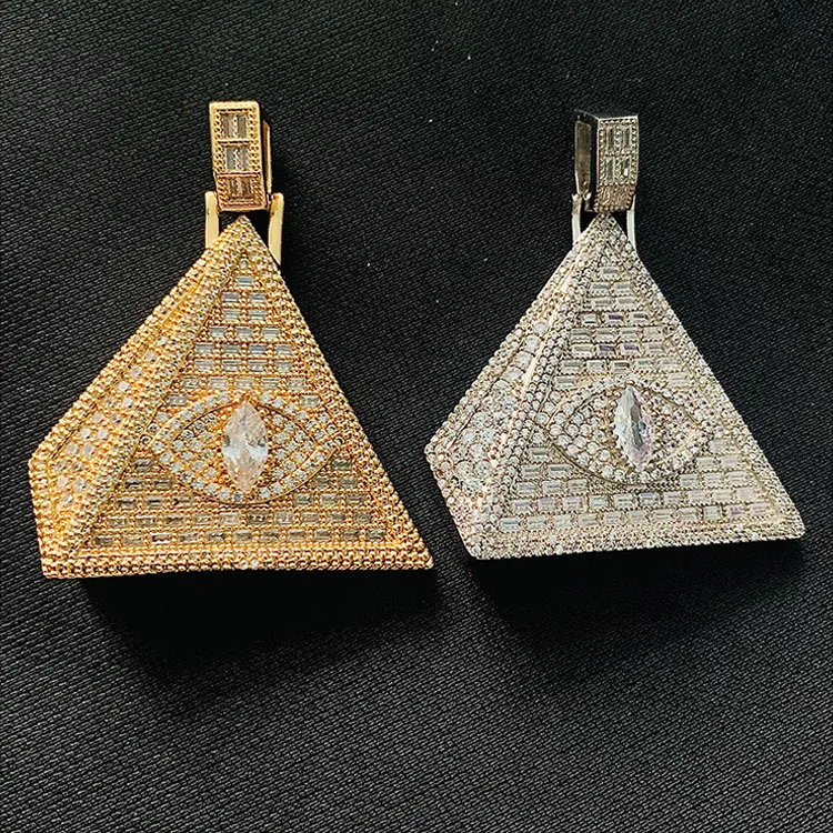 islamic jewelry muslim 18K Gold Plated 925 Sterling Silver Hip hop Jewelry Pyramid Pendent Brass Micro Pave Evil Eye Pendent, White/yellow/rose
islamic jewelry muslim 18K Gold Plated 925 Sterling Silver Hip hop Jewelry Pyramid Pendent Brass Micro Pave Evil Eye Pendent, White/yellow/rose